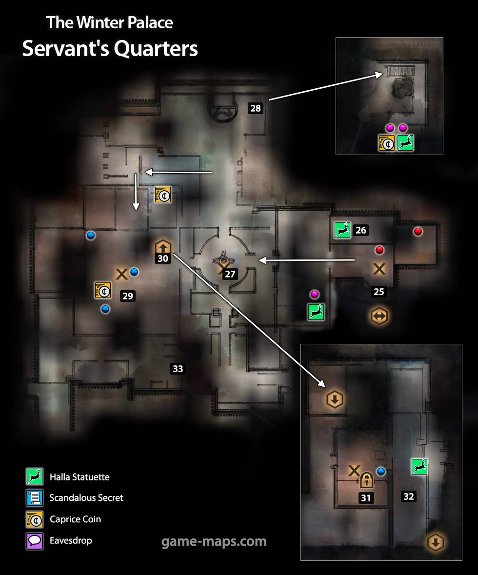 The Winter Palace Servants Quarters Map Dragon Age: Inquisition