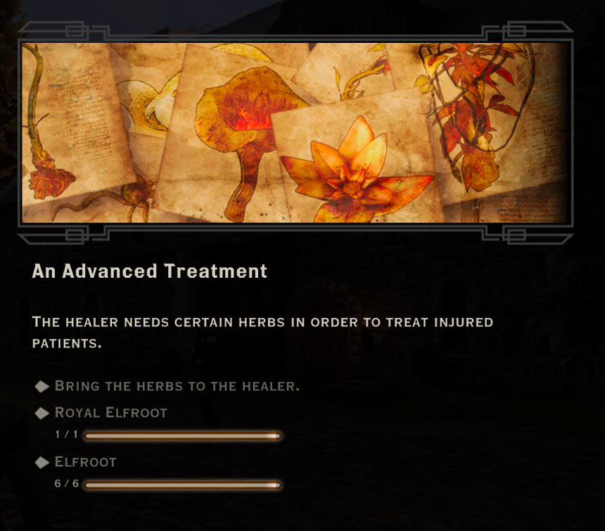 An Advance Treatment Quest in Dragon Age: Inquisition