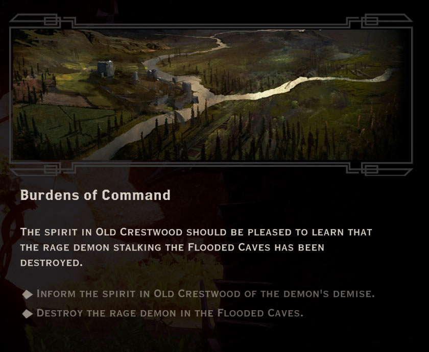 Burdens of Command Quest in Dragon Age: Inquisition