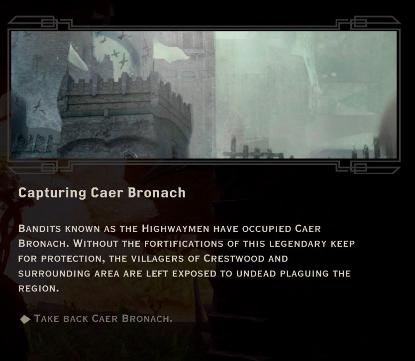 Capturing Caer Bronach Quest in Dragon Age: Inquisition