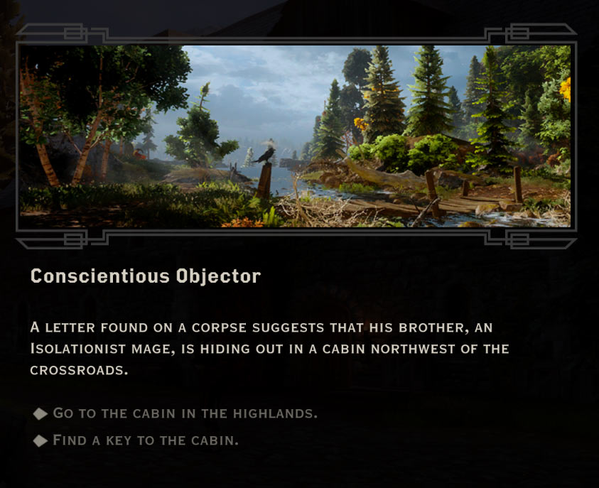 Conscientious Objector Quest in Dragon Age: Inquisition