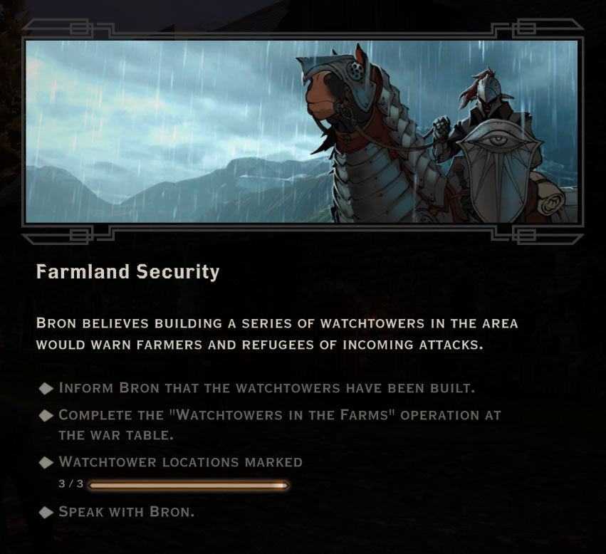 Farmland Security Quest in Dragon Age: Inquisition