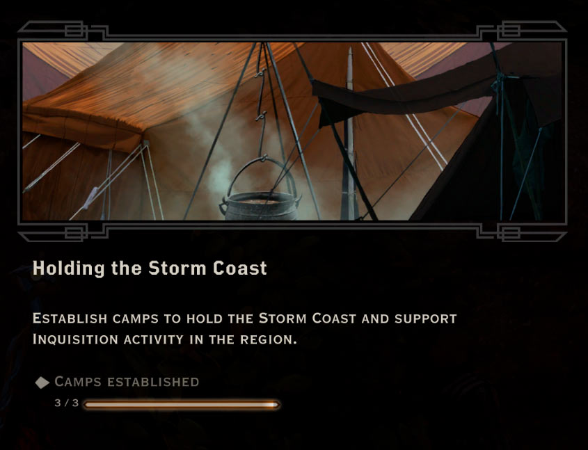 Holding the Storm Coast Quest in Dragon Age: Inquisition