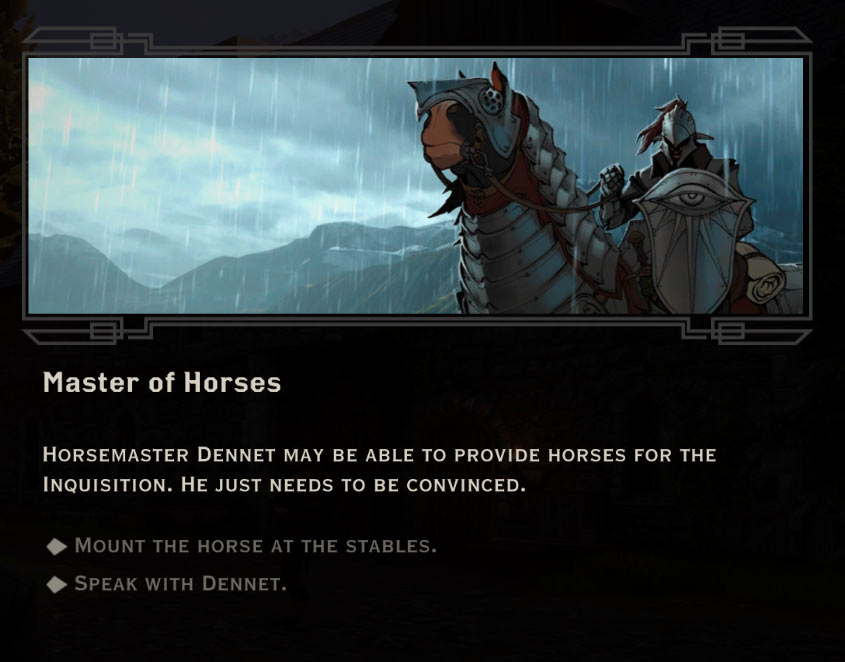 Master of Horses Quest in Dragon Age: Inquisition