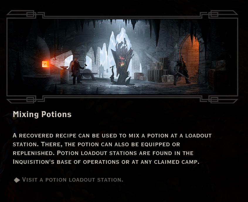 Mixing Potions Quest in Dragon Age: Inquisition