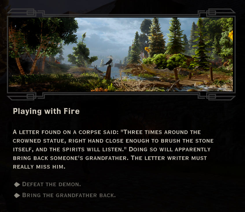 Playing with Fire Quest in Dragon Age: Inquisition