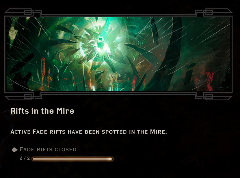 Rift in the Mire Quest in Dragon Age: Inquisition