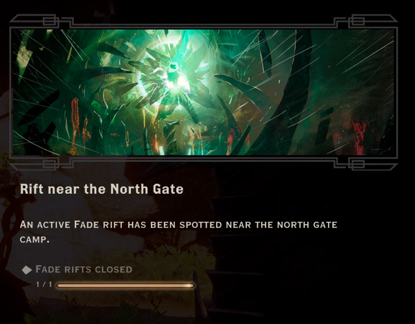 Rift near the North Gate Quest in Dragon Age: Inquisition