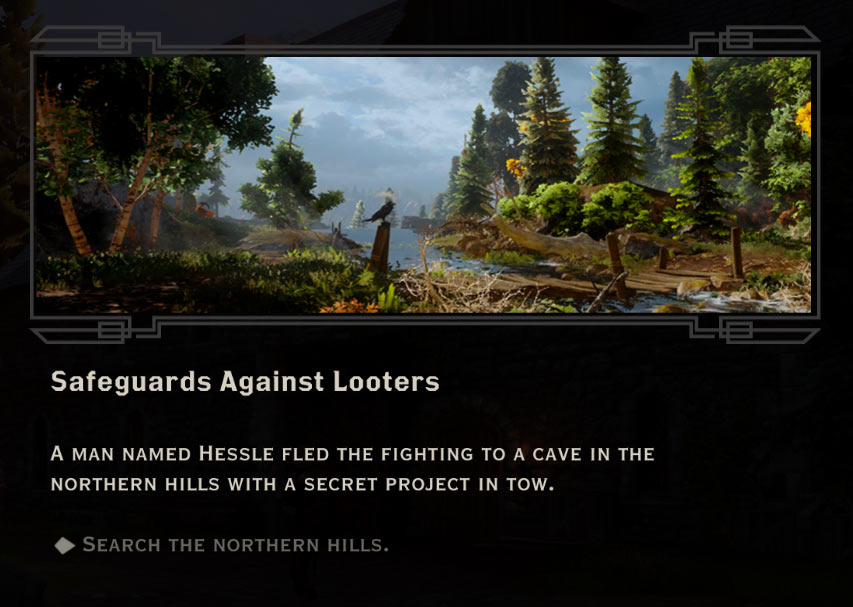 Safeguards Against Looters Quest in Dragon Age: Inquisition