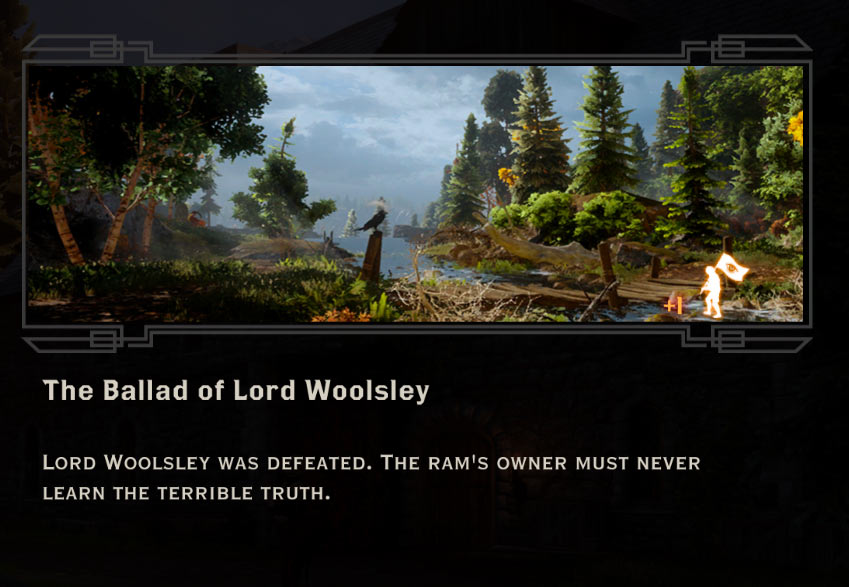 The Ballad of Lord Woolsley Quest in Dragon Age: Inquisition