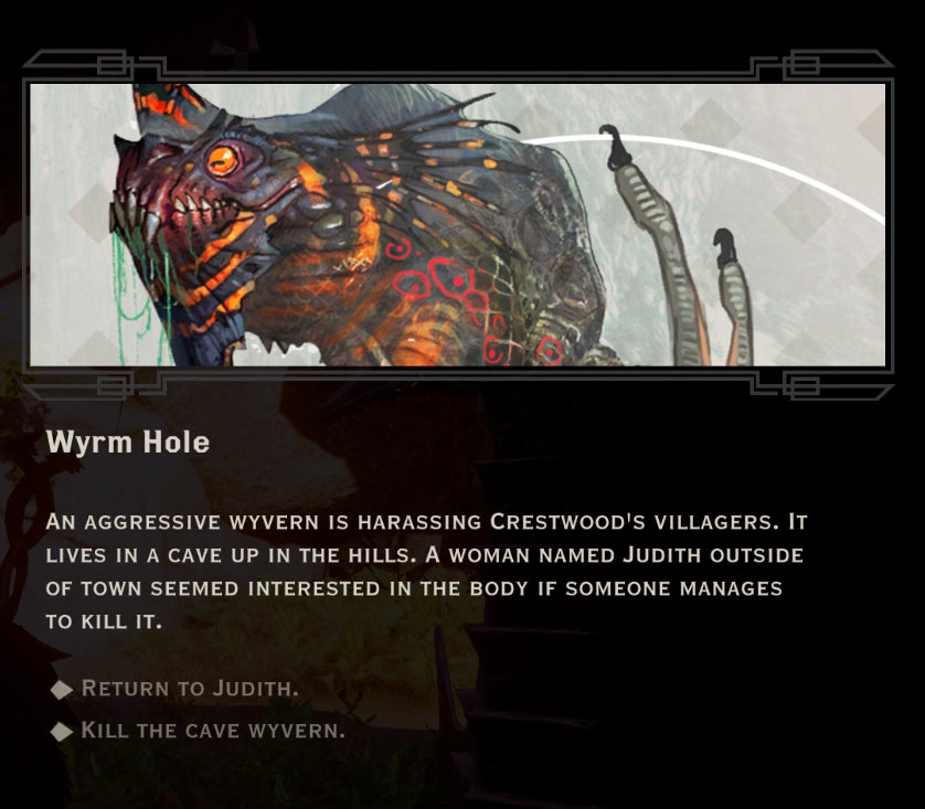 Wyrm Hole Quest in Dragon Age: Inquisition
