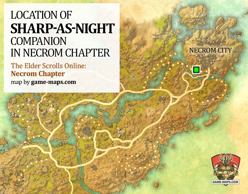 Location of Sharp-As-Night Companion in Necrom Chapter for The Elder Scrolls Online (ESO) - The Elder Scrolls Online (ESO)