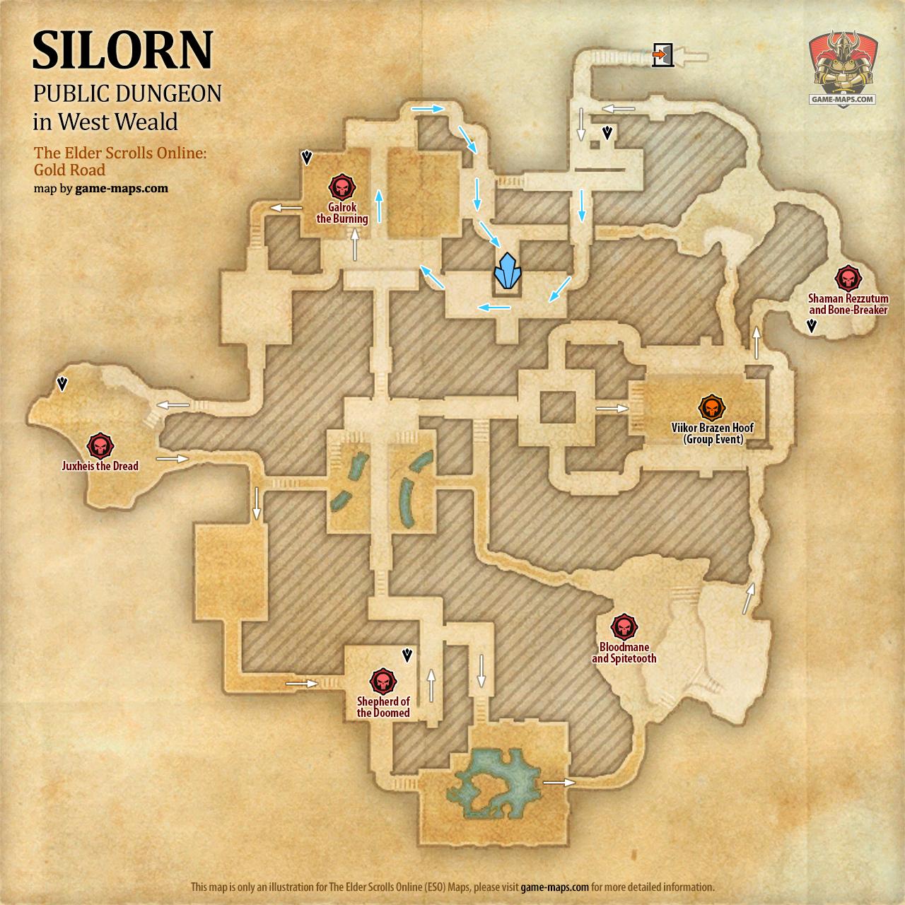 Silorn Public Dungeon Map ESO