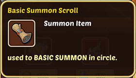 Basic summon scroll