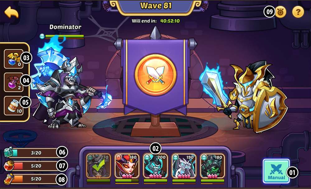 Aspen Dungeon in Idle Heroes