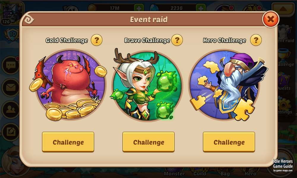 Event Raids in Idle Heroes