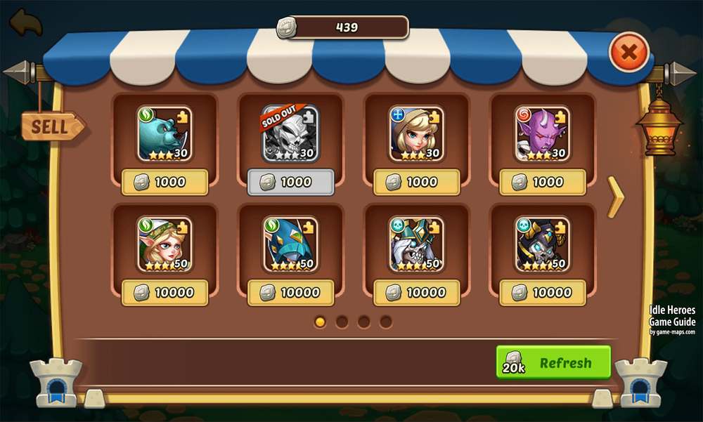 Guild Store in Idle Heroes