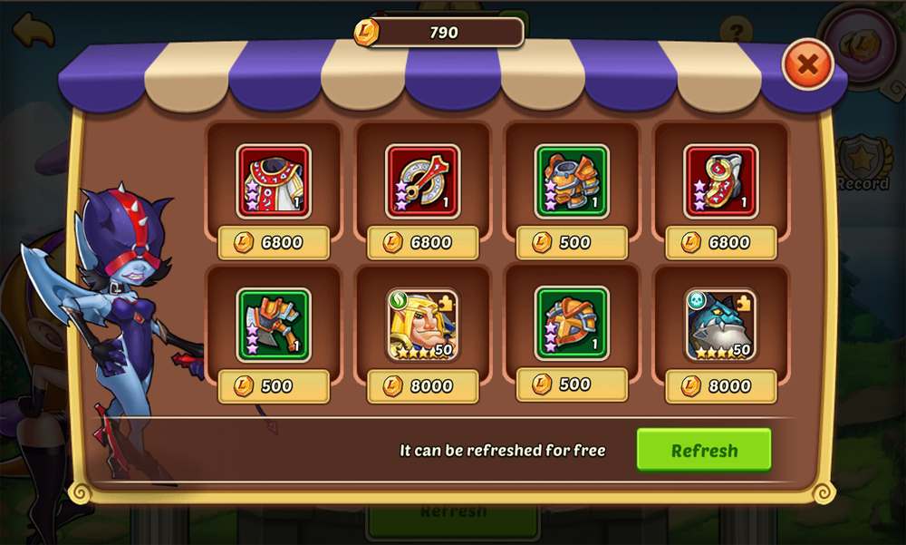 Common Casino, Lucky Store in Idle Heroes