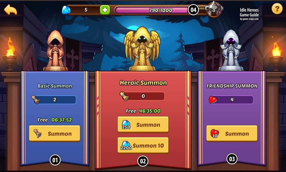 Summon Circle in Idle Heroes