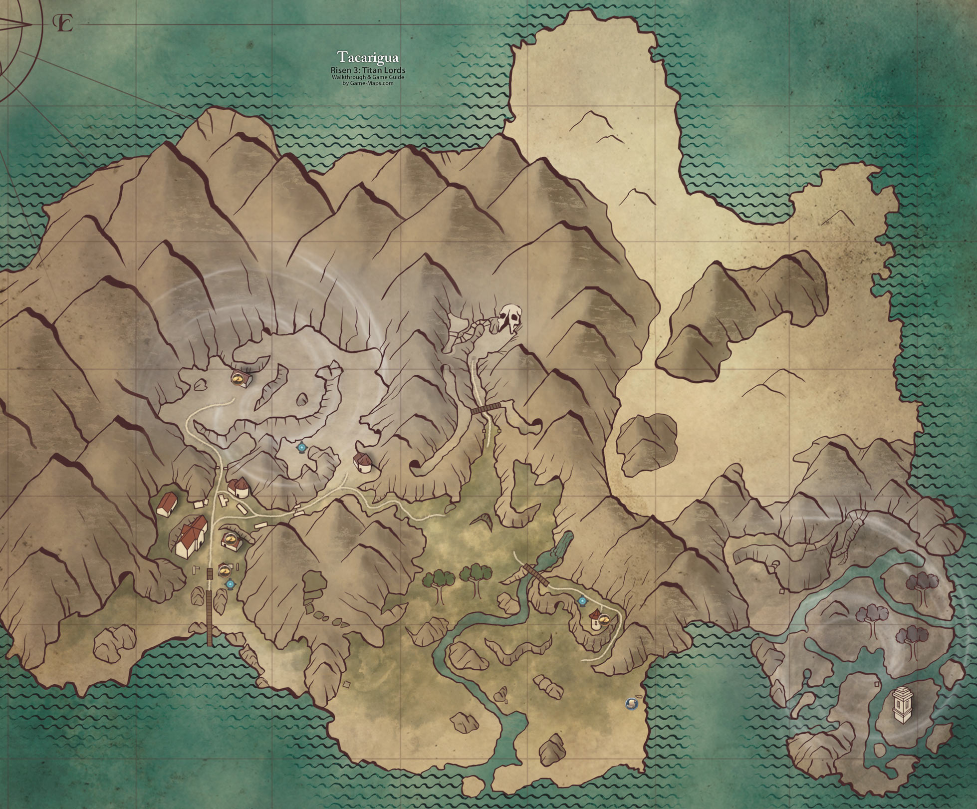 Map of Tacarigua - Risen 3 Titan Lords
