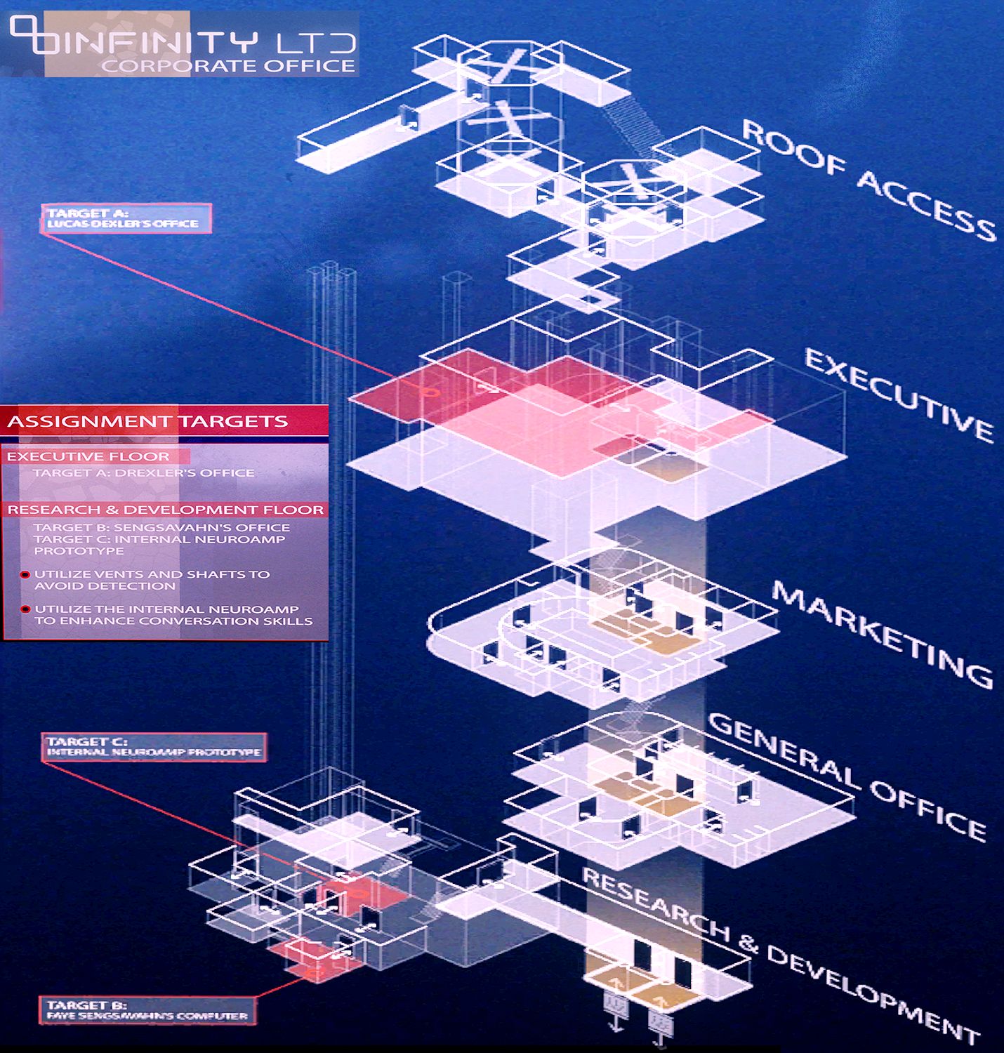 Infinity LTD Map For 'Sabotage' Ryujin Industries Mission - Starfield