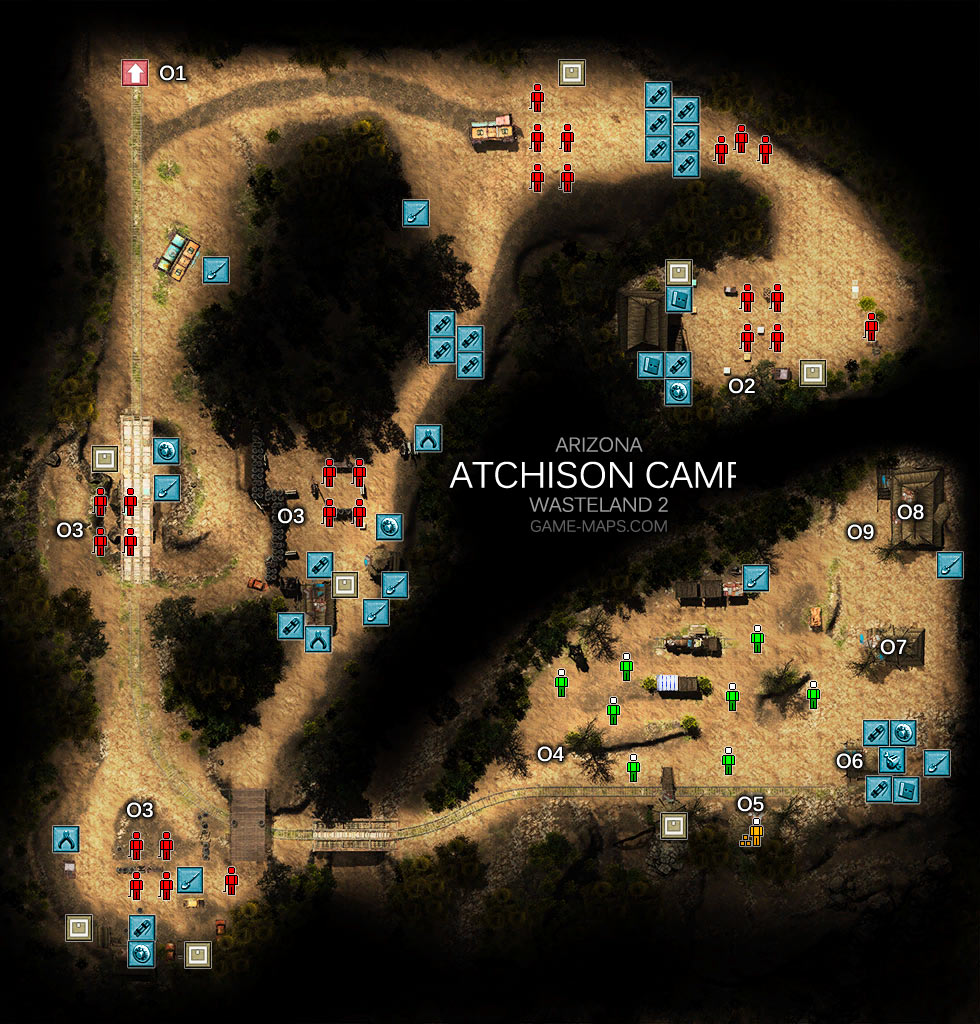 Atchison Camp Map - Arizona - Wasteland 2