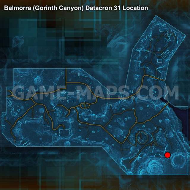 Datacron 31 Location Map Star Wars: The Old Republic