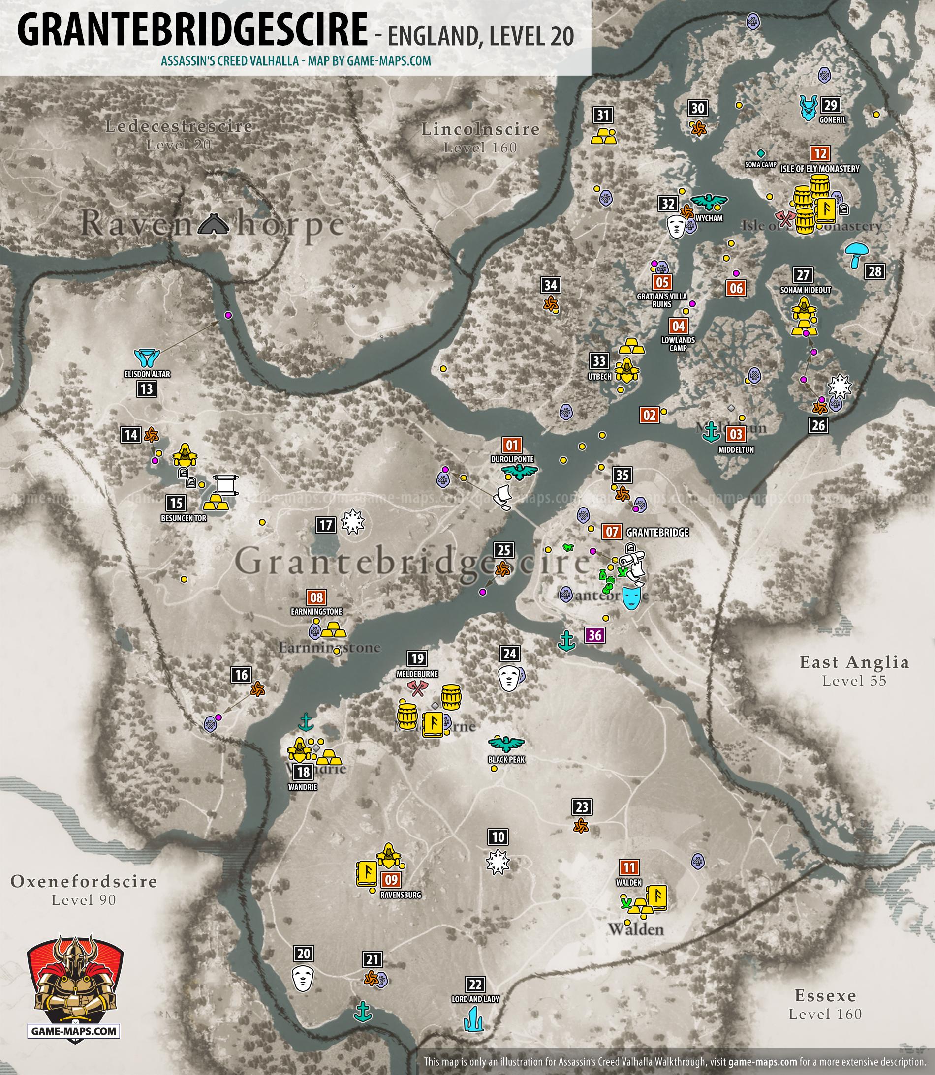 Assassin's Creed Valhalla: Full world map and treasure guide