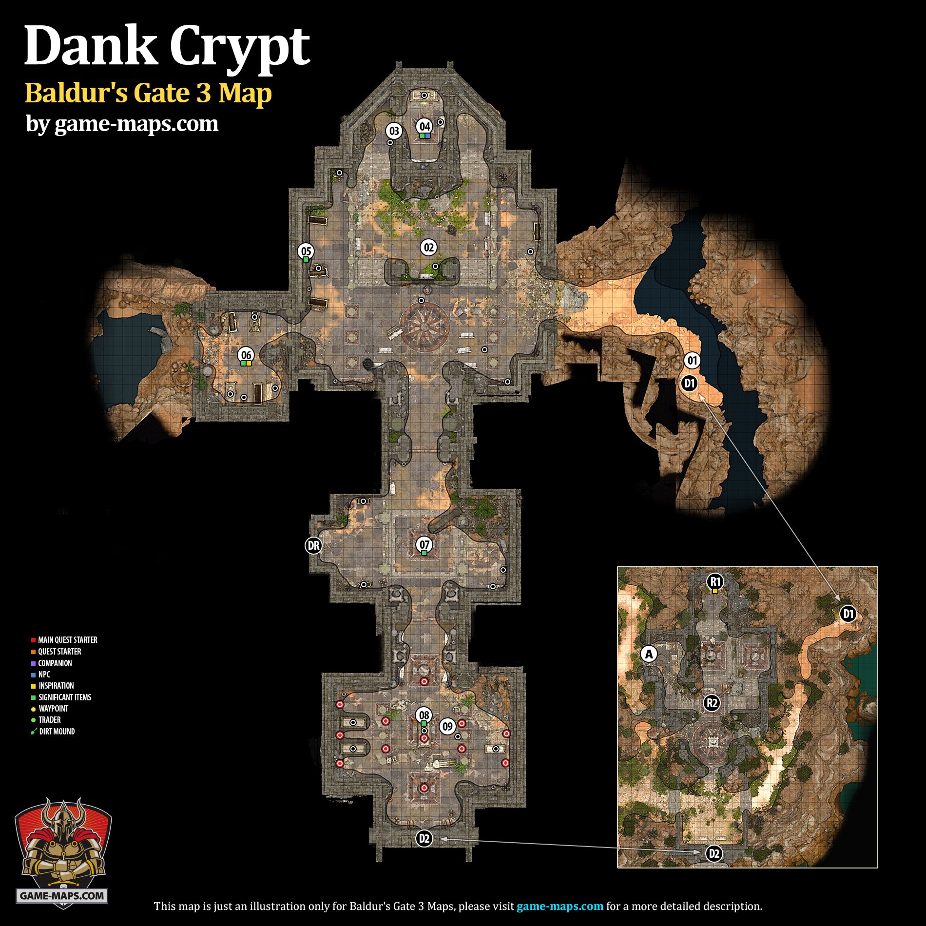 Dank Crypt Map Baldur's Gate 3