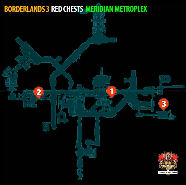 Red Chests in Meridian Metroplex Zone - Borderlands 3