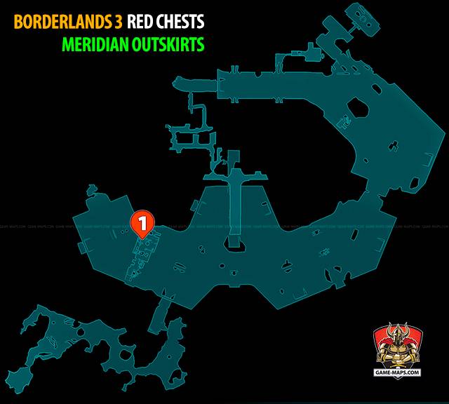 Red Chests in Meridian Outskirts Zone - Borderlands 3
