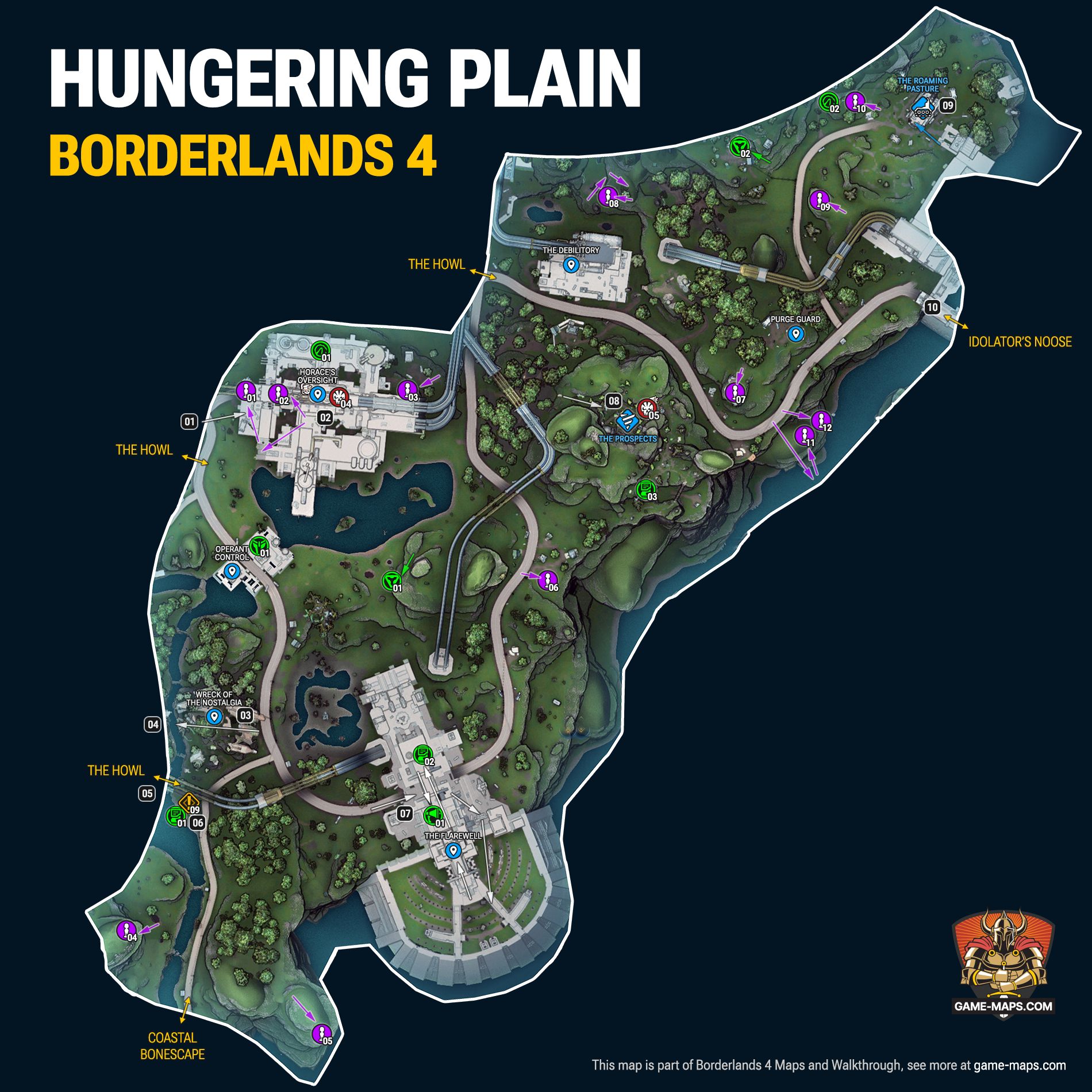 Hungering Plain Map - Borderlands 4