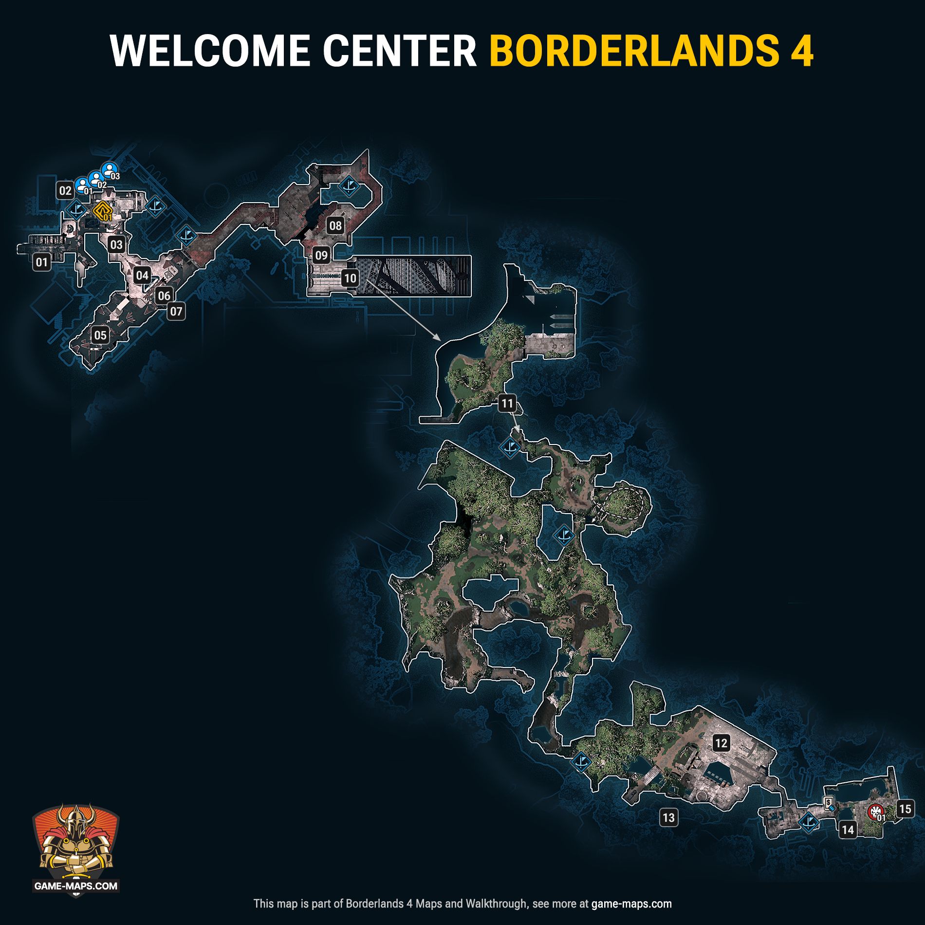 Welcome Center Map - Borderlands 4