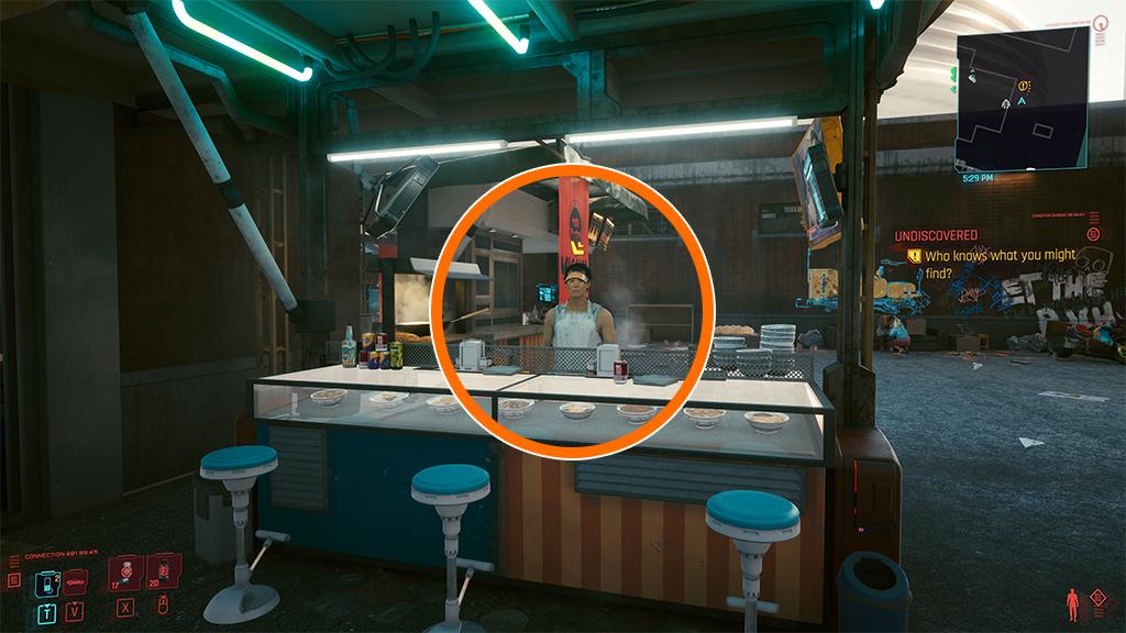 Vendor Darrell to start A Day In The Life - Cyberpunk 2077
