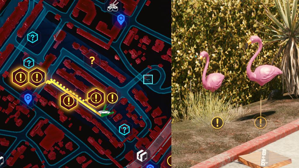 Flamingos Location for Epistrophy: Rancho Coronado - Cyberpunk 2077