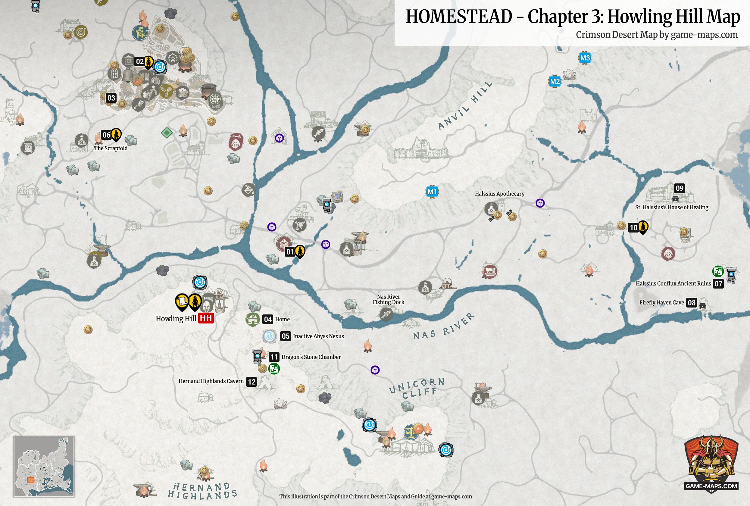 Chapter 3: Homestead in Crimson Desert Map