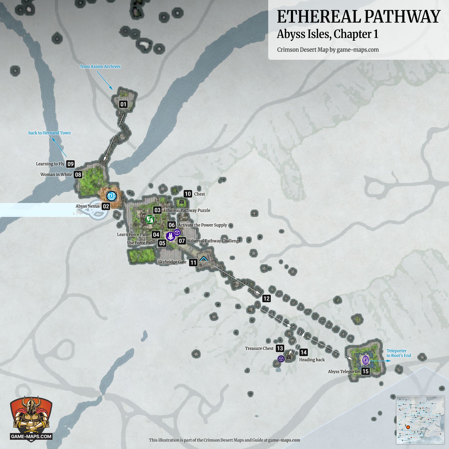 Crimson Desert Map: Ethereal Pathway - Crimson Desert