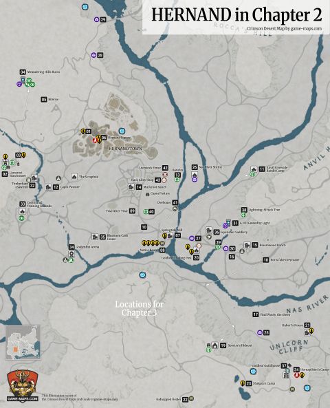 Hernand In Chapter 2 Crimson Desert Map