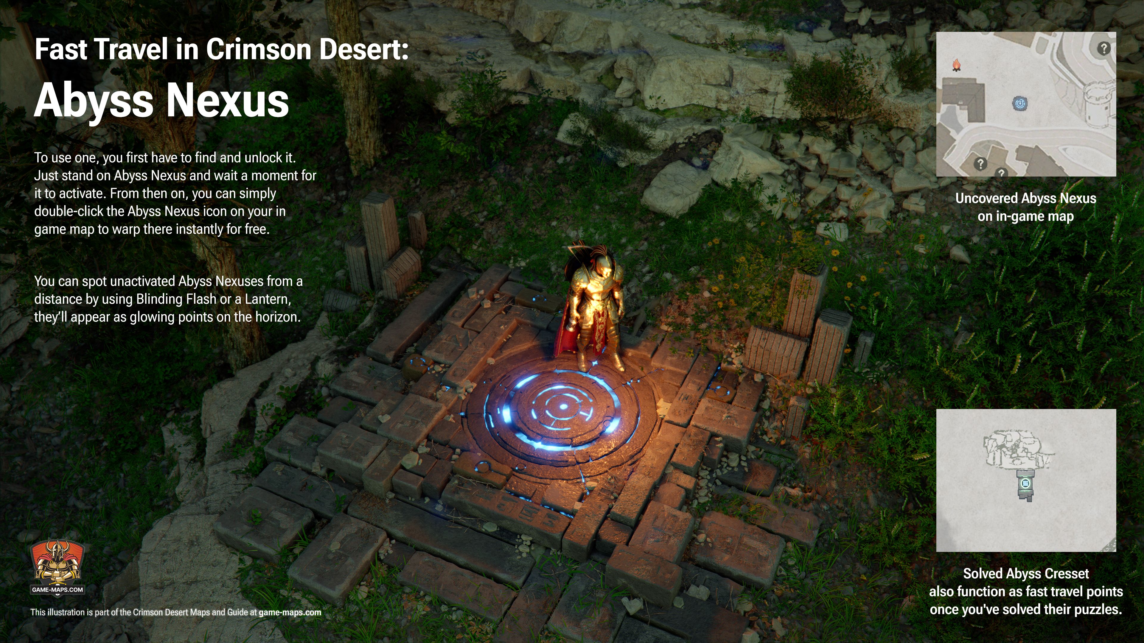 Fast Travel in Crimson Desert: Abyss Nexus - Crimson Desert