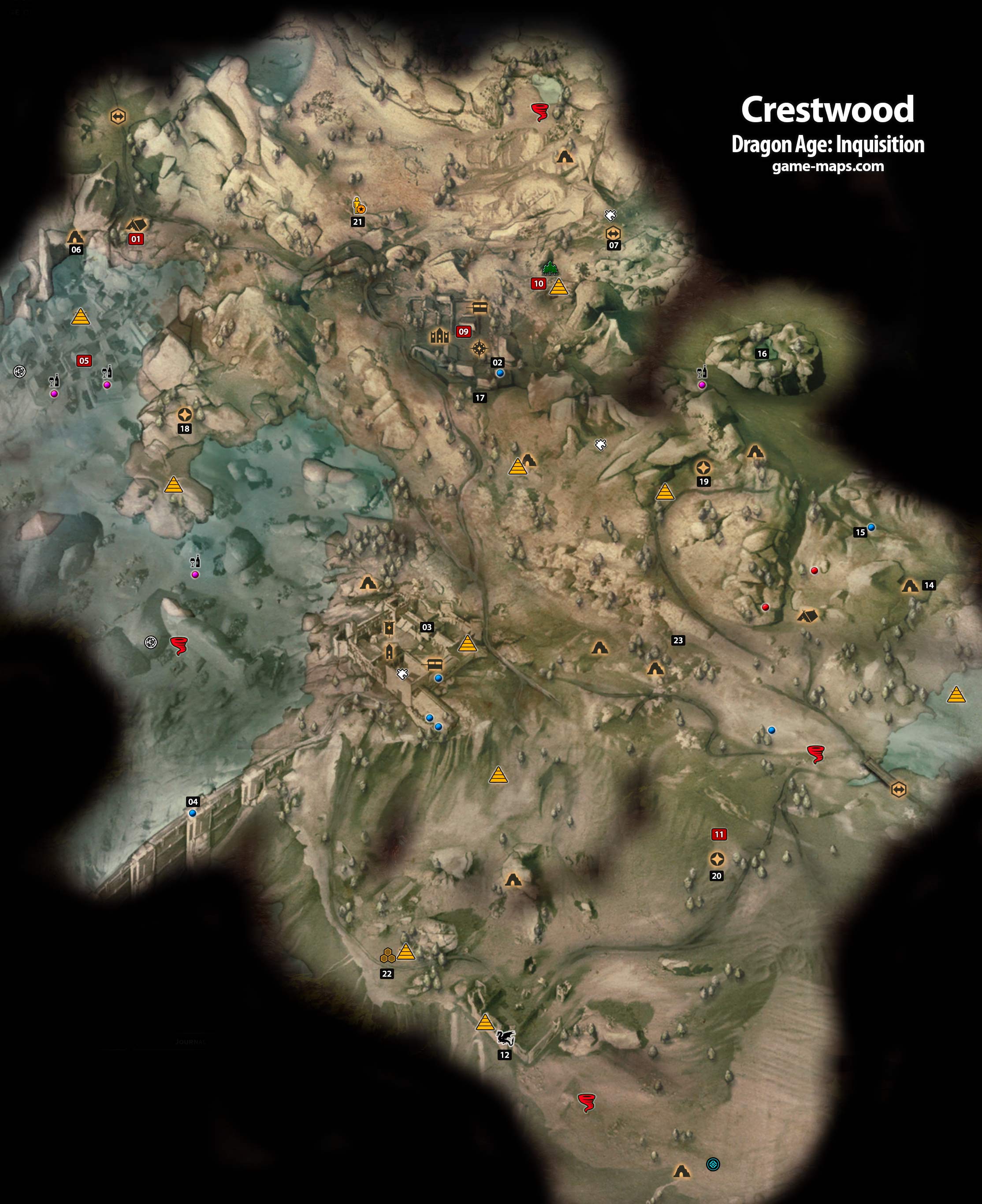 Crestwood Map Dragon Age: Inquisition