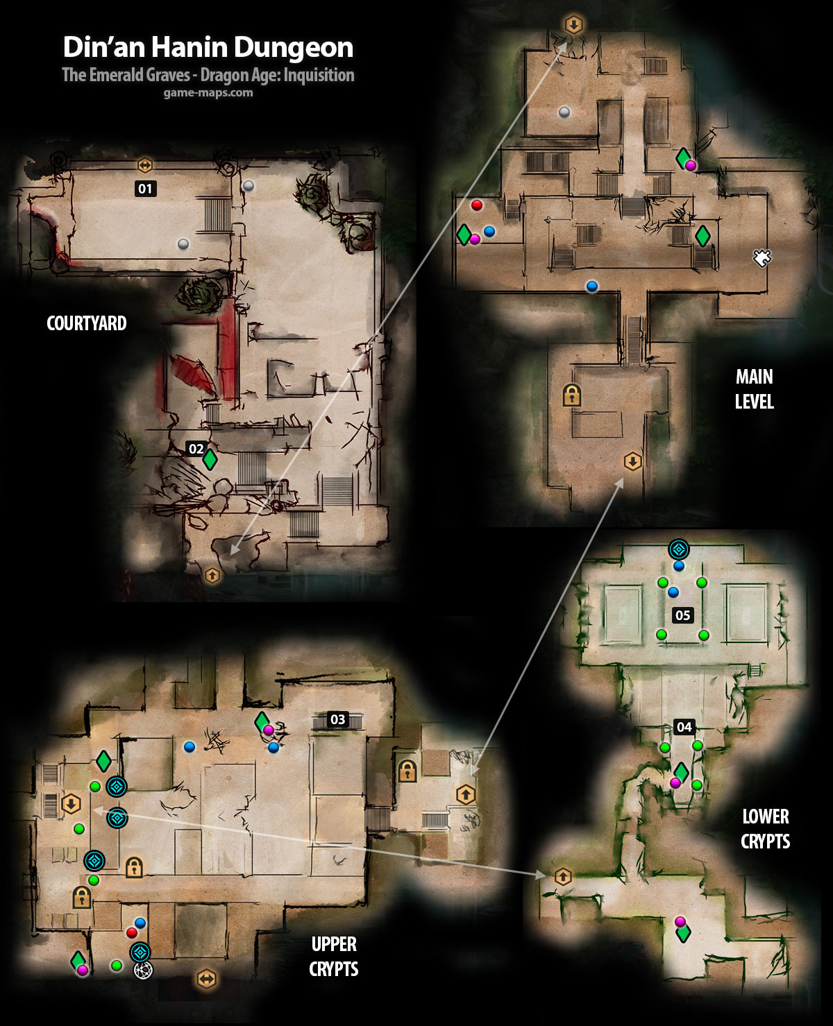 Map of Din'an Hanin - Dragon Age: Inquisition