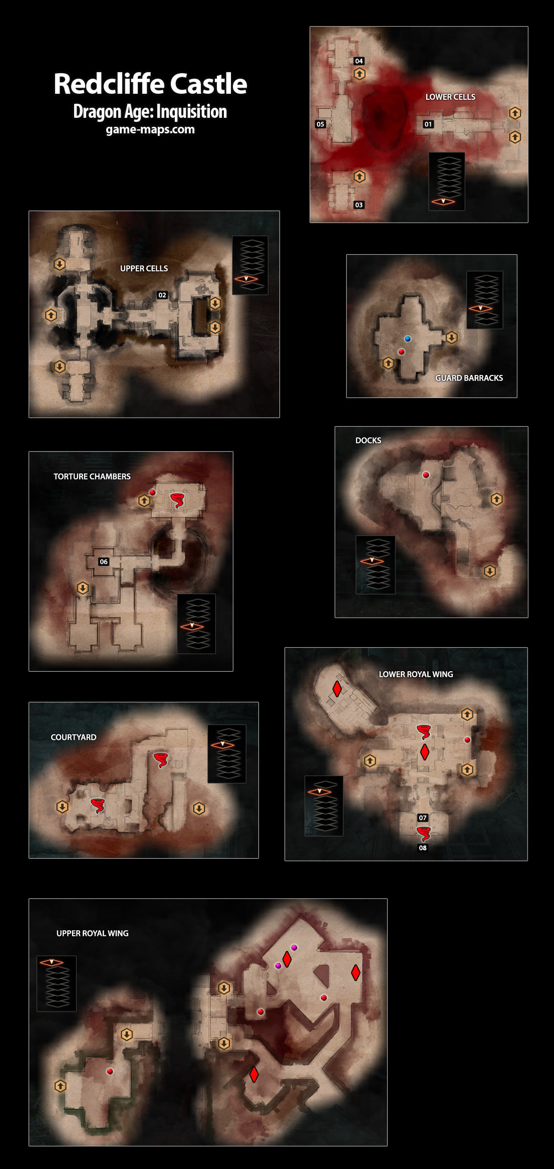 Redcliffe Castle Map Dragon Age: Inquisition