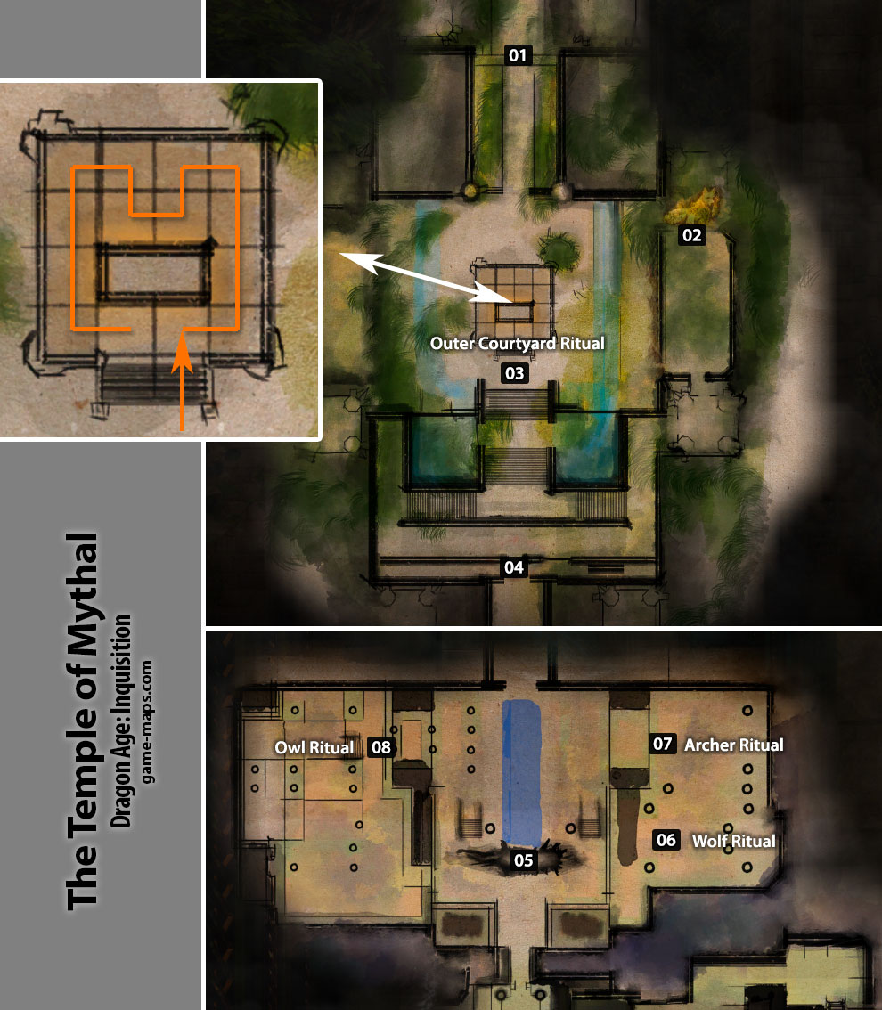 The Temple of Mythal Dragon Age: Inquisition Map