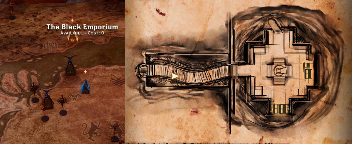 The Black Emporium Map Dragon Age: Inquisition