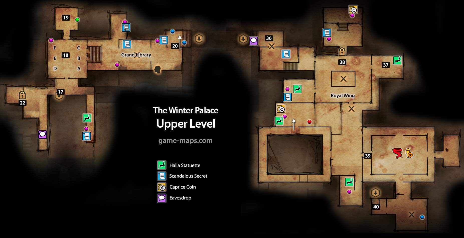The Winter Palace Upper Level Map Dragon Age: Inquisition