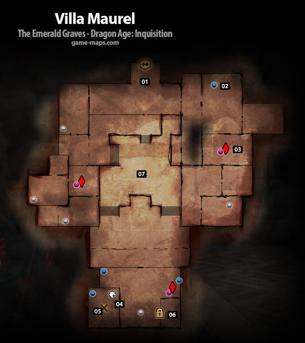 Villa Maurel Map Dragon Age: Inquisition
