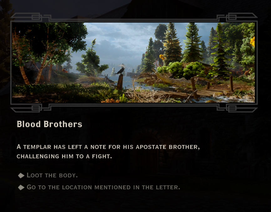 Blood Brothers Quest in Dragon Age: Inquisition