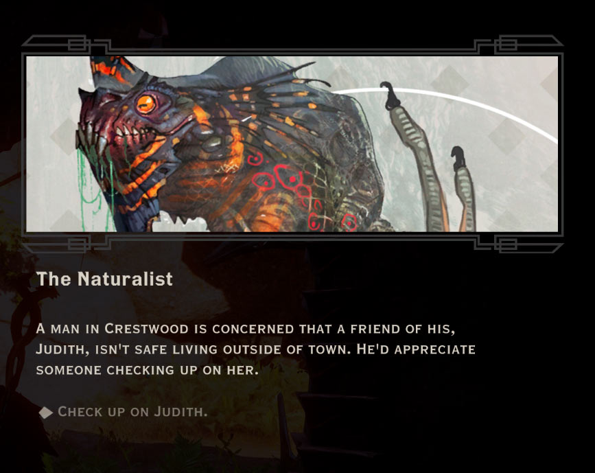 The Naturalist Quest in Dragon Age: Inquisition