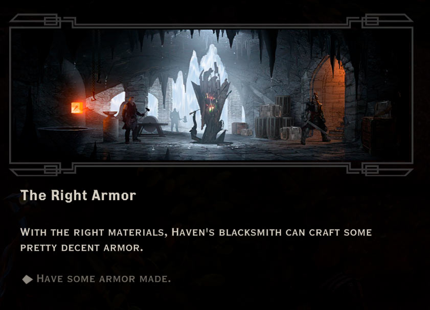 The Right Armor Quest in Dragon Age: Inquisition