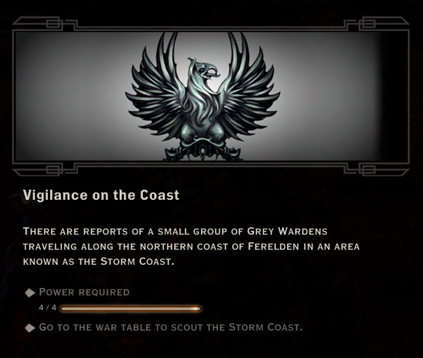Vigilance on The Coast Quest in Dragon Age: Inquisition